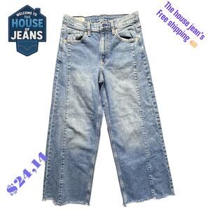 GAP Women’s High Rise Stride Ankle Jeans Size 27 | 4R – Light Wash Stretch Denim